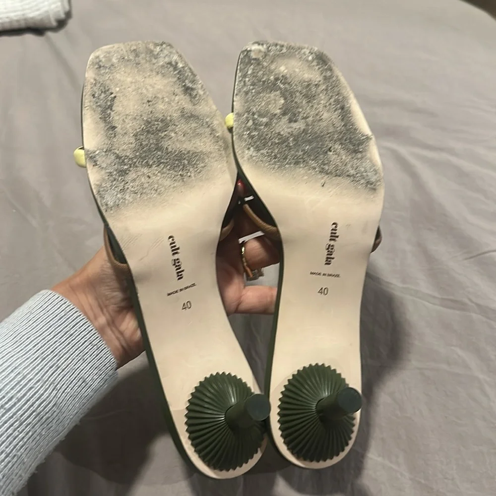 Cult Gaia kitten heel sandals